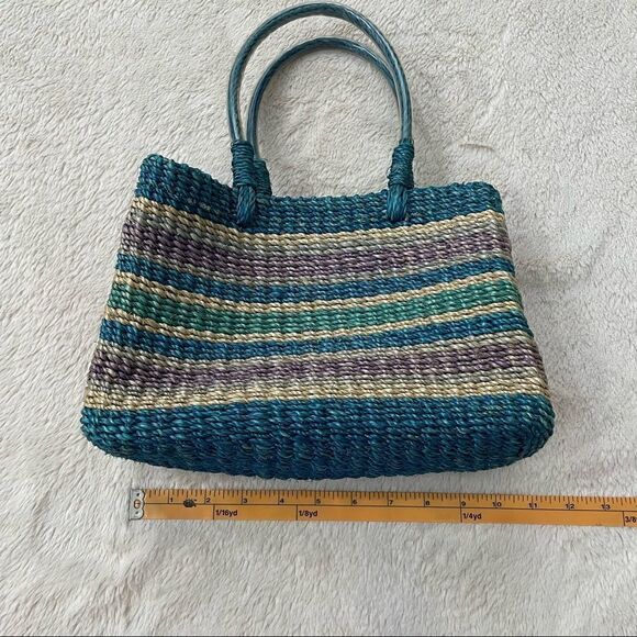 𝅺summer Tompkins Colorful Straw Bag - Picture 8 of 13